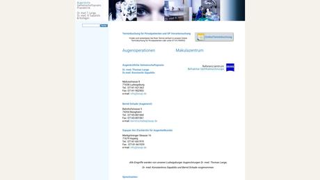 Augenärztliche Gemeinschaftspraxis Lange und Sapalidis