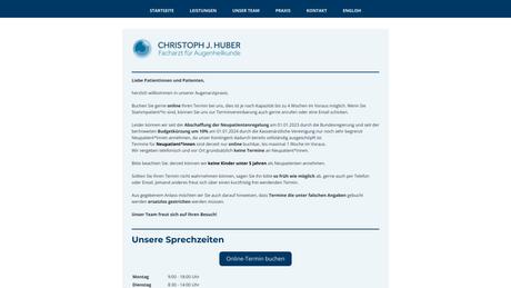 Augenarzt Christoph J. Huber