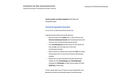 Augenarztpraxis Dr. med. Bashar Moustafa Augenarztpraxis Dr. med. Bashar Moustafa