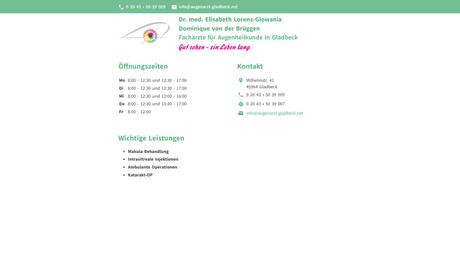 Augenarztpraxis Dr.med. E. Lorens-Glowania & D. von der Brüggen