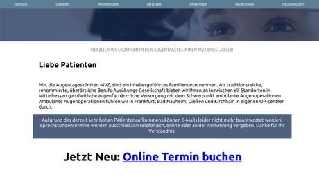 Augenarztpraxis Westanlage vormals Dr. med. Peter Baldauf jetzt Augentageskliniken MVZ Dres. Jacobi