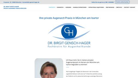 Dr. Birgit Gensch-Hager - private Augenarztpraxis am Isartor
