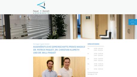 Dr. med. Patrick Paquet & Dr. med. Christian Klameth  Augenärzte