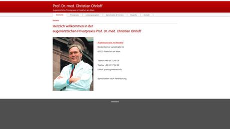 Herr Prof. Dr. med. Christian Ohrloff
