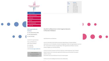 MVZ Augenheilkunde Wolbeck Dr. med. Martin Röring  Dr. med. Antje Oestmann  Dr. med. Pia Faatz